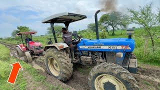 New Holland 3630 को निकालने गया था ख़ुद ही फस गया Mahindra Arjun Novo 605 4wd Tractor [upl. by Stiruc]