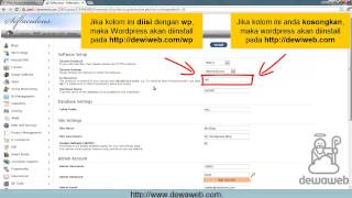 Dewaweb  Tutorial WordPress  Instalasi WordPress Menggunakan Softaculous [upl. by Aivan]