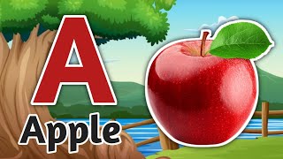 12345 Kids Class AlphabetNumber A For Apple Nursery Rhymes B For Ball Learning Kidsghanvoice [upl. by Atirat134]