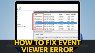 How to Fix Event Viewer Error [upl. by Pryor]