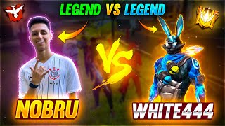 WHITE 444 VS NOBRU😱  THE UNDEFEATABLE PLAYER EVER  REACTION  GARENA FREE FIRE [upl. by Azerila]