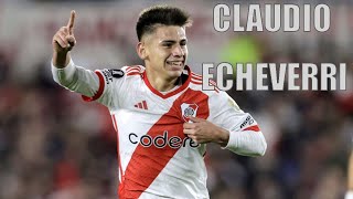 Claudio Echeverri N19  River Plate vs Banfield  Superliga 2024  Argentina Wonderkid [upl. by Merriam]