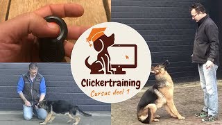 Clickertraining hond cursus deel 1 [upl. by Lletniuq]