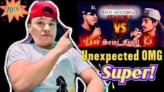 The Best Semi Final Of ANTF Season 2  L4dk vs Kx Rap Battle  ANTF Battle Reaction Video  ANTF Rap [upl. by Eilujna]