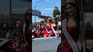 🇨🇦Canada Day ParadeMiss Vancouver Omikoshi canadadaycelebration [upl. by Enimasaj927]