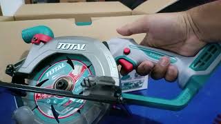 unboxing mini circular saw brand global termurah total tsli14021 [upl. by Eolanda717]