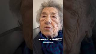 HOLOCAUST SURVIVOR 103 yo shares her Holocaust story holocaust survivor holocausteducation [upl. by Chlo]