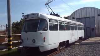 Resuscitarea tramvaiului Tatra T4D 3 MVB 1183 cu ajutorul lui 4141 helping to revive the tram no3 [upl. by Lyrrad]