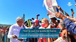 Tengo bastantes achaques y estoy chocheando pero terminaré la transformación AMLO [upl. by Otilopih]