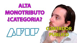 COMO ELIJO la CATEGORIA de MONOTRIBUTO 🤔 AFIP ARGENTINA [upl. by Casper]