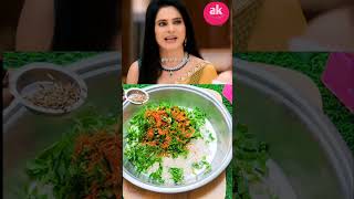 Palak thepla anupama ytshorts cooking [upl. by Arbba]