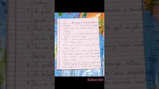 10 Sentence necessity of learning english paragraph writing for class all  দূর্বল ছাত্রদের জন্য। [upl. by Eniortna454]