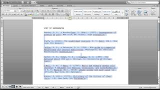 How to sort alphabetically your list of references in Microsoft Word II SARA MORA [upl. by Shields]