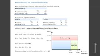 Kostenrechnung 17 Abweichungsanalyse beim Kostenträger DE [upl. by Llerrot]