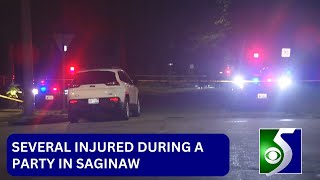 Saginaw shooting among partygoers [upl. by Akcemat]