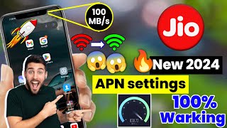 Jio APN Setting For Fast Network Speed 2024  Jio 4G5G APN Setting 2024  Jio APN For High Speed [upl. by Nylesoy]