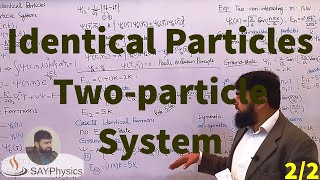 L432 Identical particles Twoparticle systems [upl. by Wolfram]