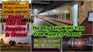 🚂KAVERI EXPRESS TRAVEL VLOG Mysore to Chennai  Via Mandya Maddur  Slowest Train  Naveen Kumar [upl. by Skipton]