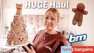 CHRISTMAS HAUL 2024  HUGE HOME BARGAINS BampM HAUL STOCKING FILLERS CHRISTMAS DECOR amp MORE 🎅🏻 [upl. by Jorin]