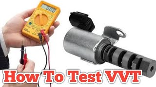 How to test vvt Solenoid control valve using multimeter [upl. by Aihseket978]