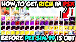 How to GET RICH in PSX Before Pet Simulator 99 is Out Roblox [upl. by Nywde]