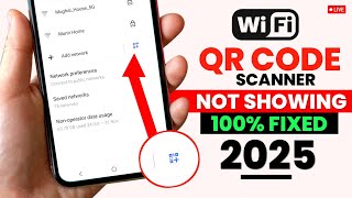 Wifi QR Code Scan Option Nahe Show Ho Raha  Wifi QR Code Scanner Option Missing Solution [upl. by Aleel]