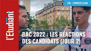 Bac 2022  Les réactions des candidats après le 2e jour dépreuves de spécialité [upl. by Aleris69]