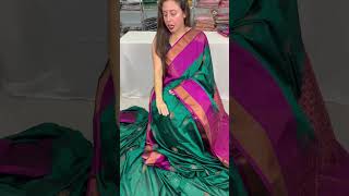 Dupion Silk Kanjivaram Saree SareeMandi kanjivaram [upl. by Auqcinahs395]