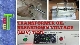 HOW TO TEST BDV OF TRANSFORMER OIL [upl. by Aniat]