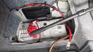 bmw 328 2011 battery replacement [upl. by Aneeras]