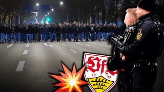 StuttgartUltras nehmen Polizei hops [upl. by Nyrrek]