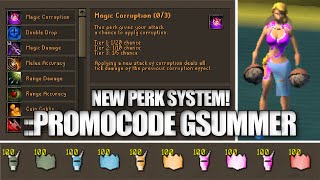 PROMOCODE GSUMMER FOR CUSTOM NIGHTMARE STAFF amp MORE  NEW PERK SYSTEM GIVEAWAYS  Galanor RSPS [upl. by Nnaycnan]