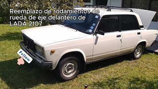 Cambio de Rodamientos de Rueda del Eje Delantero de LADA 2107 Riva Laika Vaz 2107 Lada 1600 [upl. by Amoihc]