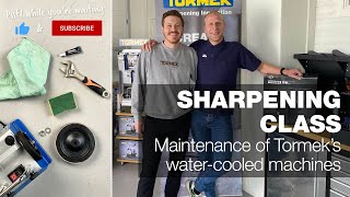 Maintenance of Your Tormek WaterCooled Sharpening Machine  Part 21  Tormek Live Sharpening Class [upl. by Racklin876]