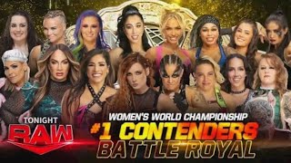 WWE 2K24  RAW 11424 Womens World Championship No 1 Contenders Battle Royal gaming ps4 [upl. by Larrej]