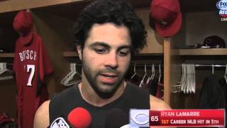 Ryan LaMarre on his first MLB hit [upl. by Niwre]