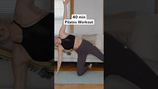 40 min Pilates workout no props needed pilatesathome pilatesworkout [upl. by Gensler438]