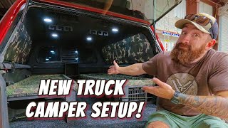 Quick In Quick Out NON Permanent EASY Truck Camper Setup Remove it all in less than 10 MIN [upl. by Raffin]