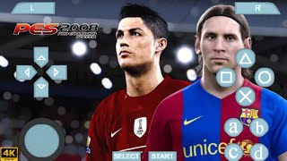 PES 2008 PSP DOWNLOAD ULTRA GRAPHICS 4K HD  ISOTEXTURESAVEDATA [upl. by Dalston12]