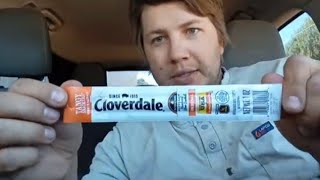 Review Cloverdale Original Tangy Snackers Summer Sausage [upl. by Karilynn]