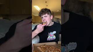 Little Caesar’s Pizza Cheese Pull Test shorts pizza challenge [upl. by Eicarg]