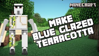 How to Make Blue Glazed Terracotta in Minecraft 2024 [upl. by Haymes]