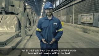 Aluminum Smelting Process [upl. by Georgeanne]