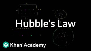 Hubbles law  Scale of the universe  Cosmology amp Astronomy  Khan Academy [upl. by Nylde]