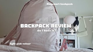 BACKPACK REVIEW shouju girl bag new school year bagsmart light pink backpack [upl. by Tutto]