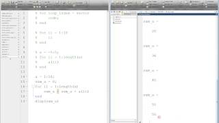 MATLAB For Loop Tutorial [upl. by Ydnas]