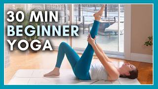 30 min Beginner Yoga  Gentle Stretch amp Flow Yoga [upl. by Zasuwa]