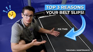 Top 3 REASONS Your belt is Slipping  Treadmill Maintenance [upl. by Eveneg]