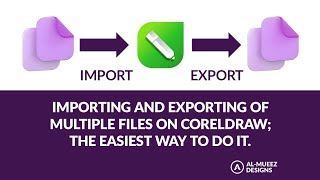 Importing and exporting files in coreldrawexport multiple pages at once coreldraw graphicdesign [upl. by Yemrej818]