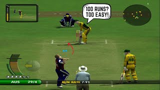 Australia in Trouble Scotland’s Plan to Keep Them Under 100 EA Sports Cricket 07 [upl. by Knowle153]